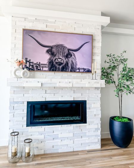 Modern living room mantle setup 


#LTKFind #LTKhome #LTKstyletip