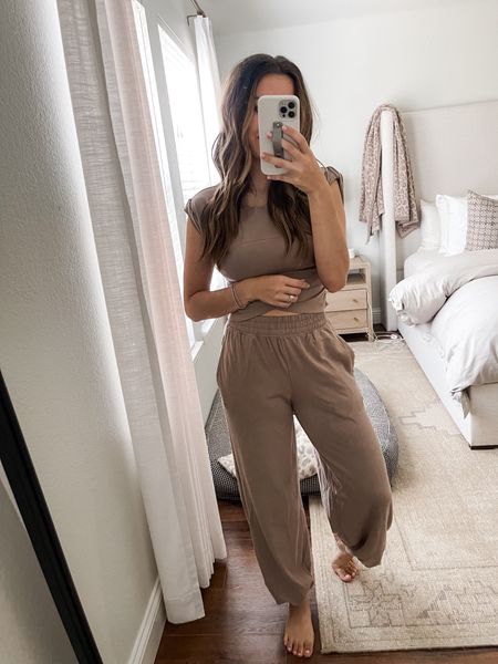 This FP set is everything. I’m wearing a XS and returning for a small. I would say go TTS. This set is not normal free people material. It’s more buttery, soft and stretchy. I need it in every single color 

#freepeople #freepeopleset

#LTKfindsunder100 #LTKstyletip #LTKtravel