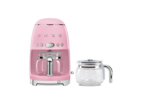 Smeg 50's Retro Drip Coffee Maker with Extra Glass Carafe (Pink) | Amazon (US)