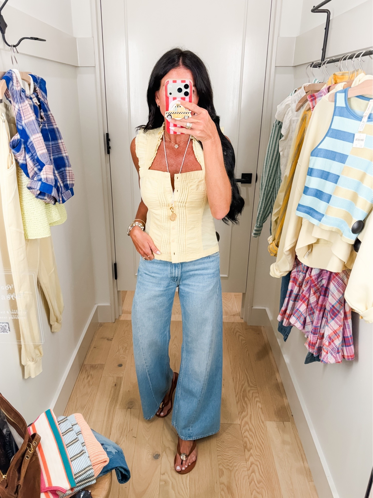 Love this @Anthropologie top
Wearing XS and 24 denim

#LTKootd #LTKSeasonal #LTKOver40