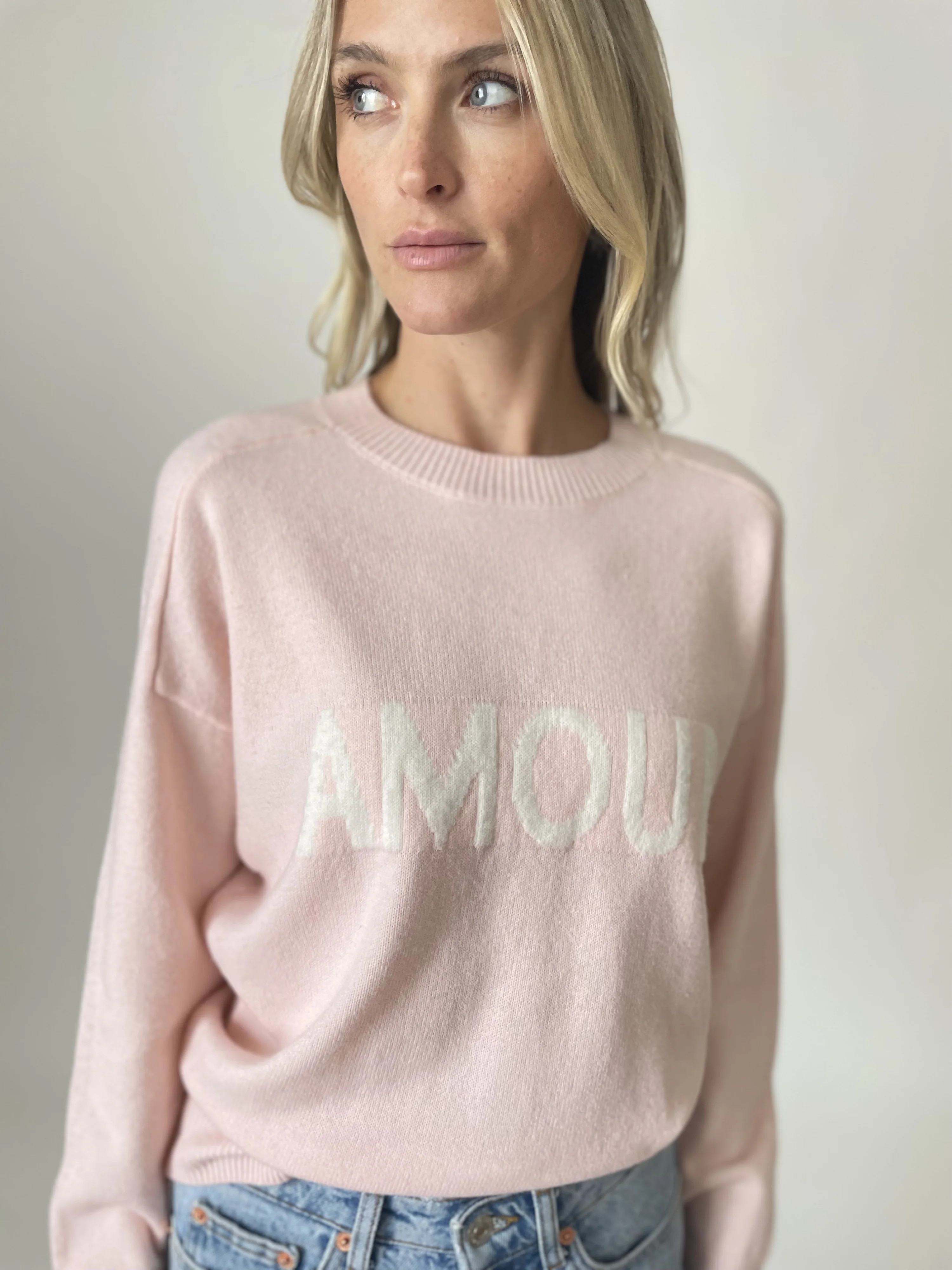 amour sweater [pink] | Six Fifty Clothing