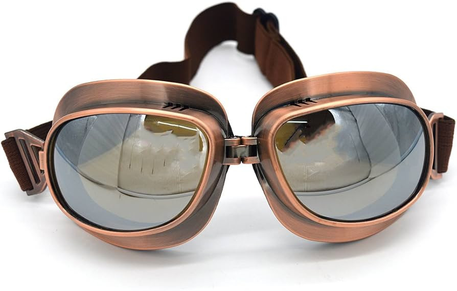 evomosa Motorcycle Goggles Vintage Pilot Goggles Retro Motocross Goggle Outdoor Eyewear Sports Gl... | Amazon (US)