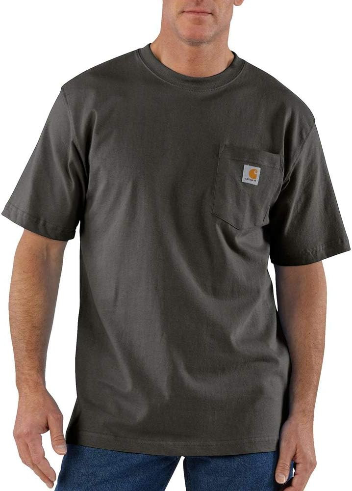 Carhartt Men's Loose Fit Heavyweight Short-Sleeve Pocket T-Shirt Closeout | Amazon (US)