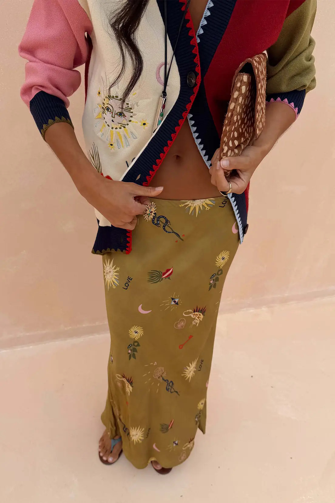 Olive Mystical Dorris Skirt | Never Fully Dressed (UK & IE)