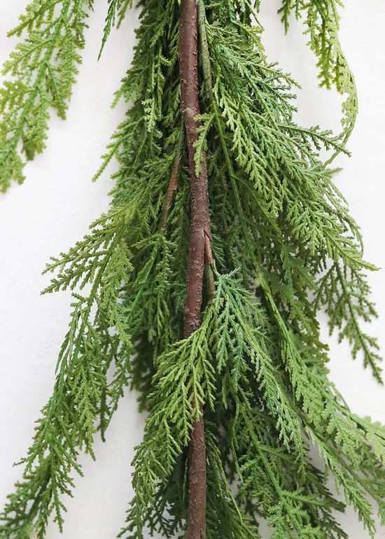 Real Touch Cedar Holiday Greens Garland - 48 | Afloral