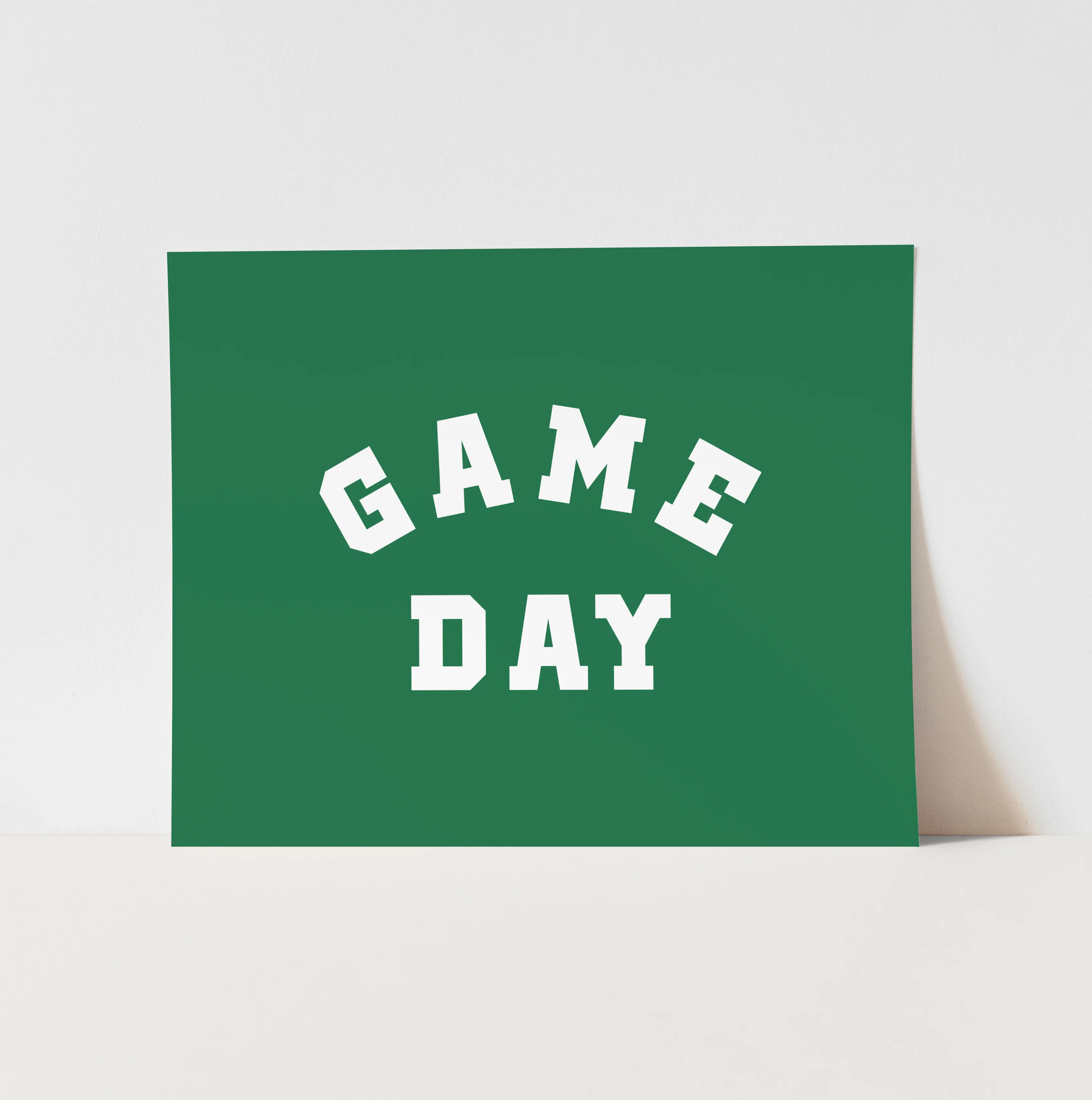 Art Print: {Green} Game Day | Hunny Prints
