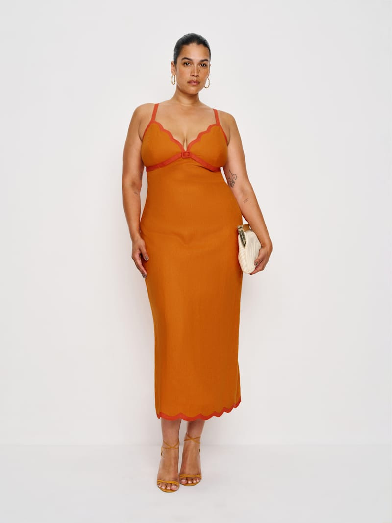 Sara Linen Dress Es | Reformation (Global)