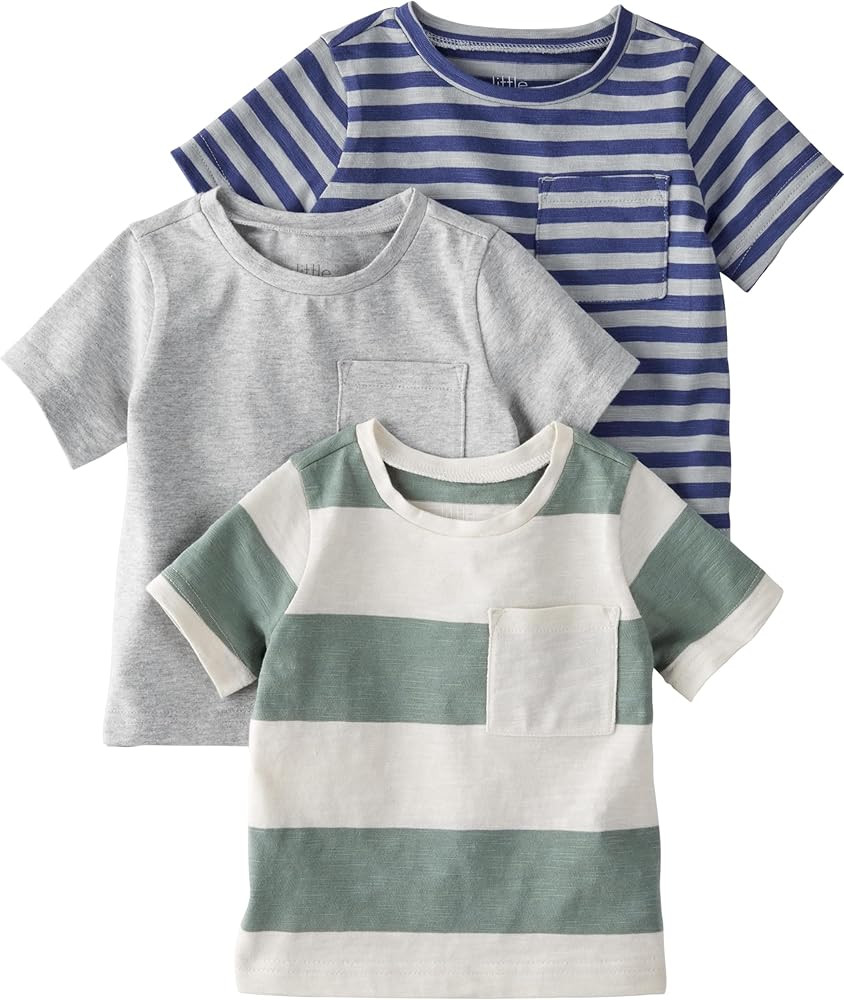 little planet by carter's Baby 3-Pack Tops Made with Organic Cotton | Amazon (US)