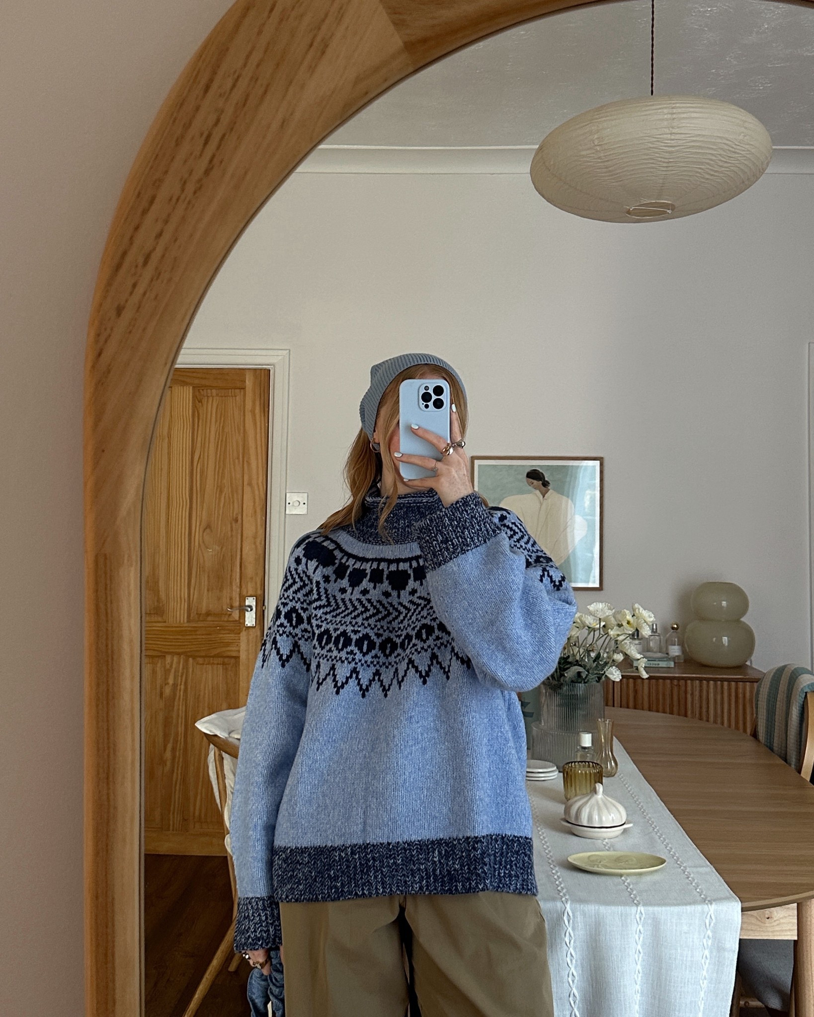 Blue Jumper, Fair isle Jumper, Chunky Jumper, High Neck Jumper, Cosy Knitwear 

#LTKuk #LTKeurope #LTKautumn