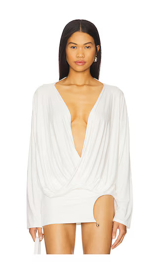 Twist Top in White | Revolve Clothing (Global)