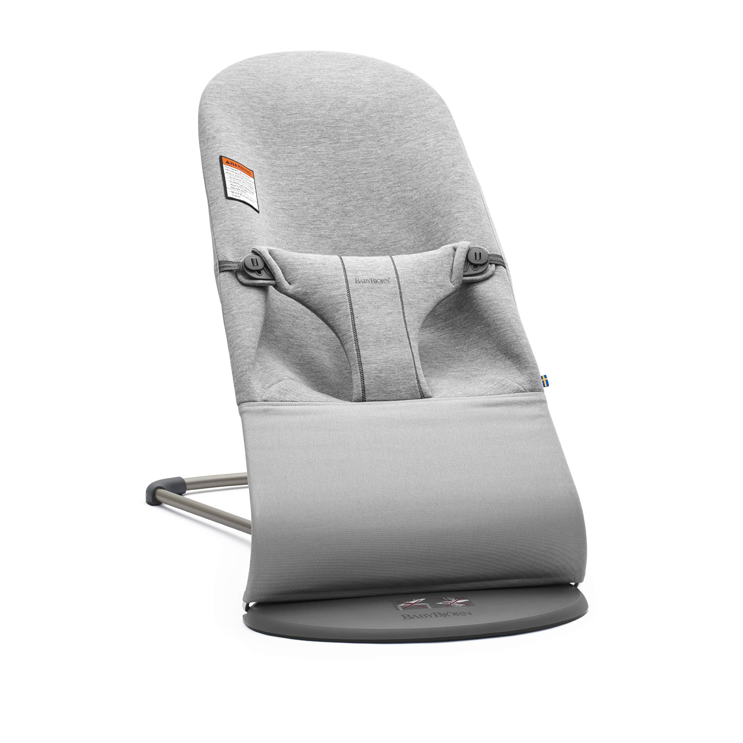 BabyBjörn Bouncer Bliss, Light Gray, 3D Jersey | 2-in-1 Adjustable Baby Bouncer Seat and Toddler... | Amazon (US)