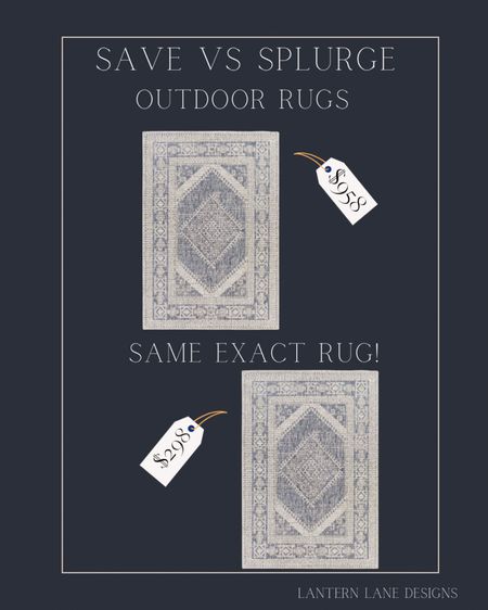 Save vs splurge outdoor rugs. Designer dupe outdoor rug dupes, oriental outdoor rug 

#LTKsalealert #LTKSeasonal #LTKhome
