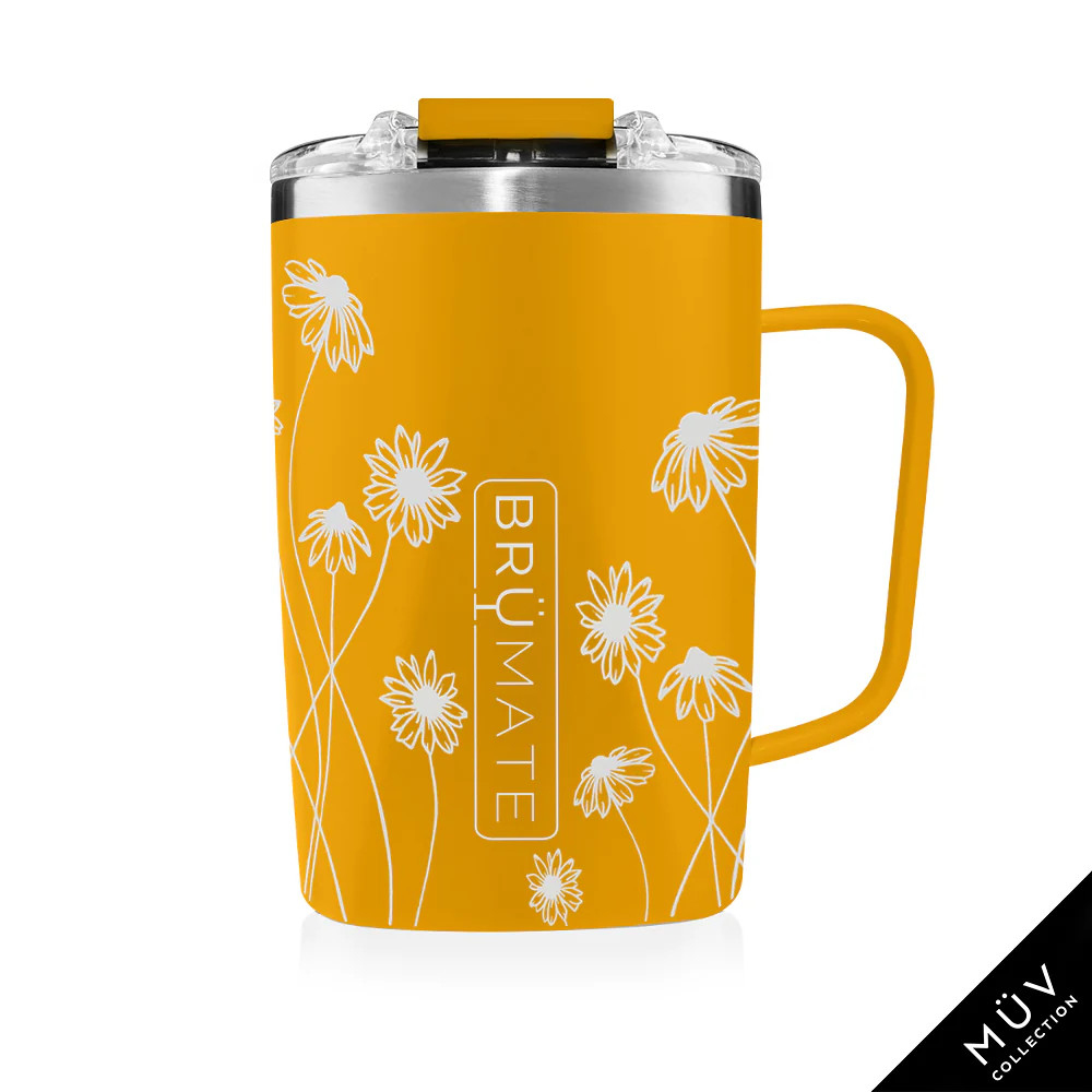 TODDY 16oz Insulated Coffee Mug | SunDaisy | BruMate