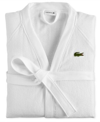 Logo Patch 100% Cotton Pique Bath Robe | Macy's