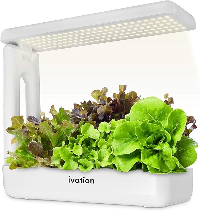 Ivation 11-Pod Indoor Hydroponics Growing System Kit with LED Grow Light, Herb Garden Germination... | Amazon (US)