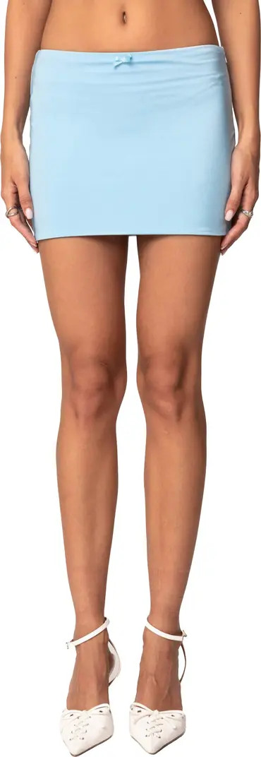 EDIKTED Lucinda Bow Miniskirt | Nordstrom | Nordstrom