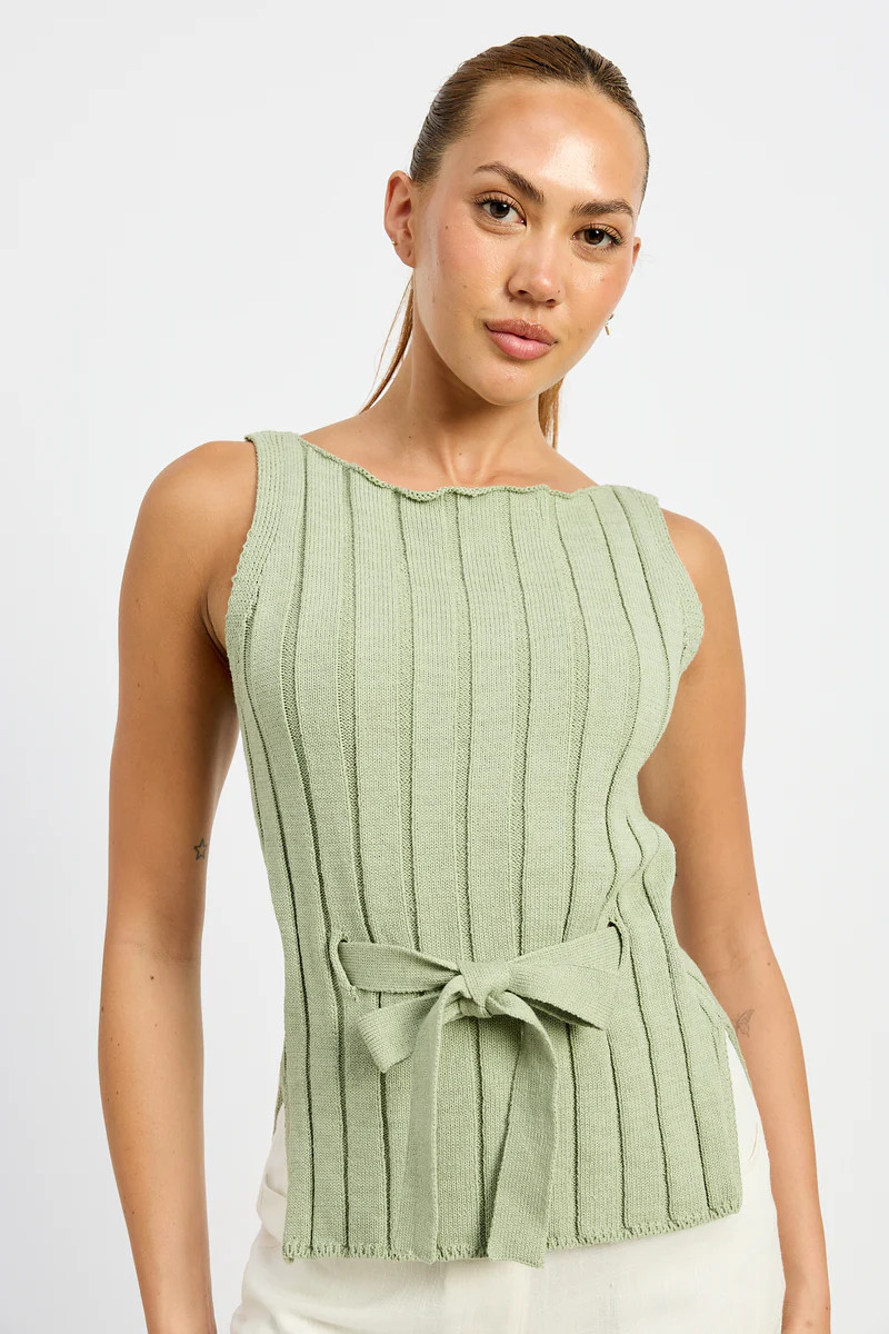 Myla Rib Sweater Top | En Saison