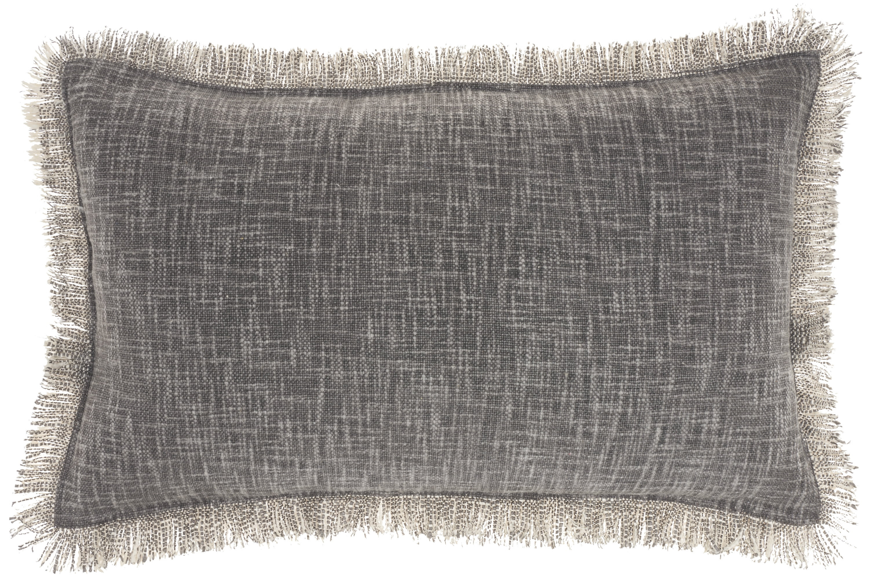 Nicole Curtis Printed Stonewash 14" X 24" Charcoal Throw Pillow | Walmart (US)