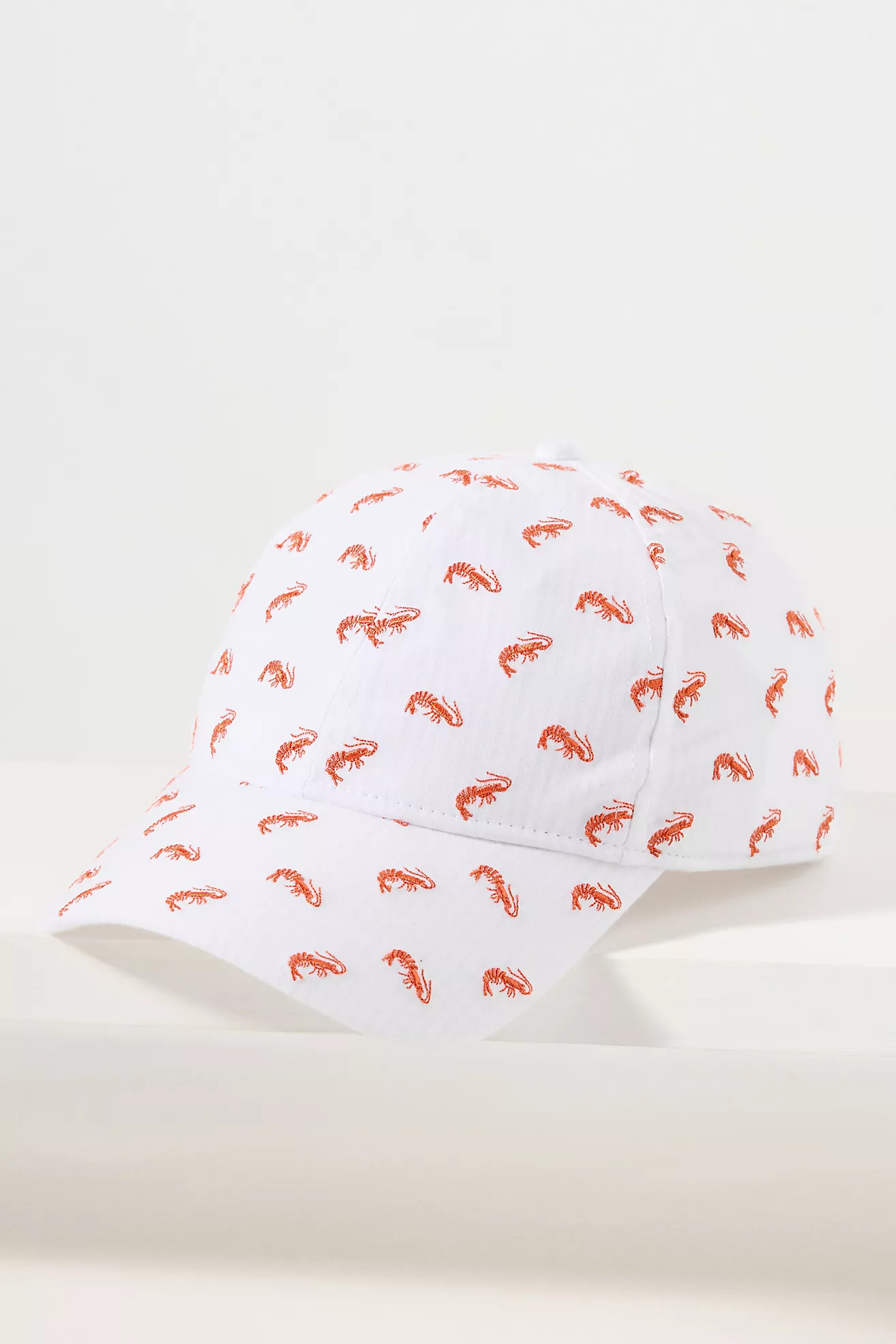 Coney Island Picnic Embroidered Seersucker Baseball Cap | Anthropologie (US)