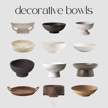 decorative bowls - a home decor staple!

 white decorative bowl, wood decorative bowl, black decorative bowl, rattan decorative bowl, pedestal bowl, console table styling, coffee table styling, fall decor, halloween decor, home decor 

#LTKSeasonal #LTKunder50 #LTKhome