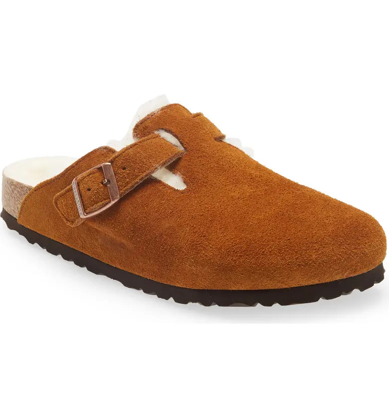 Boston Genuine Shearling Lined Clog (Women) | Nordstrom