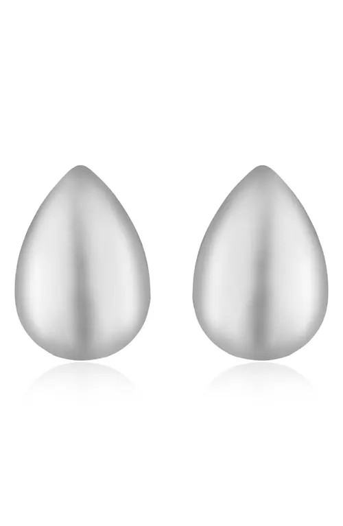 Ettika Teardrop Stud Earrings in Rhodium at Nordstrom | Nordstrom