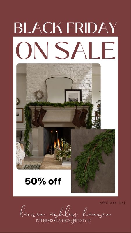 50% off faux winter evergreen 6’ garland from McGee & co! And it’s in stock!! 

#LTKhome #LTKsalealert #LTKHoliday