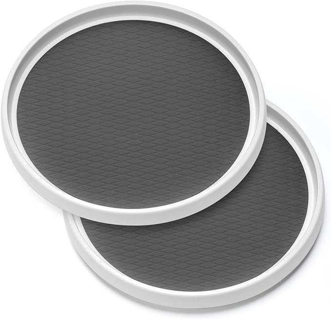 2 Pack, 12-Inch Non-Skid Lazy Susan Organizers - Turntable Rack for Pantry Organization and Stora... | Amazon (US)