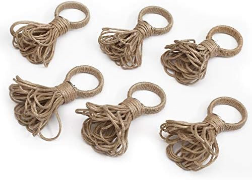 Alpha Living Home Metal Napkin Rings Set of 12, Floral Napkin Holders, Serviette Rings Bulk for Part | Amazon (US)