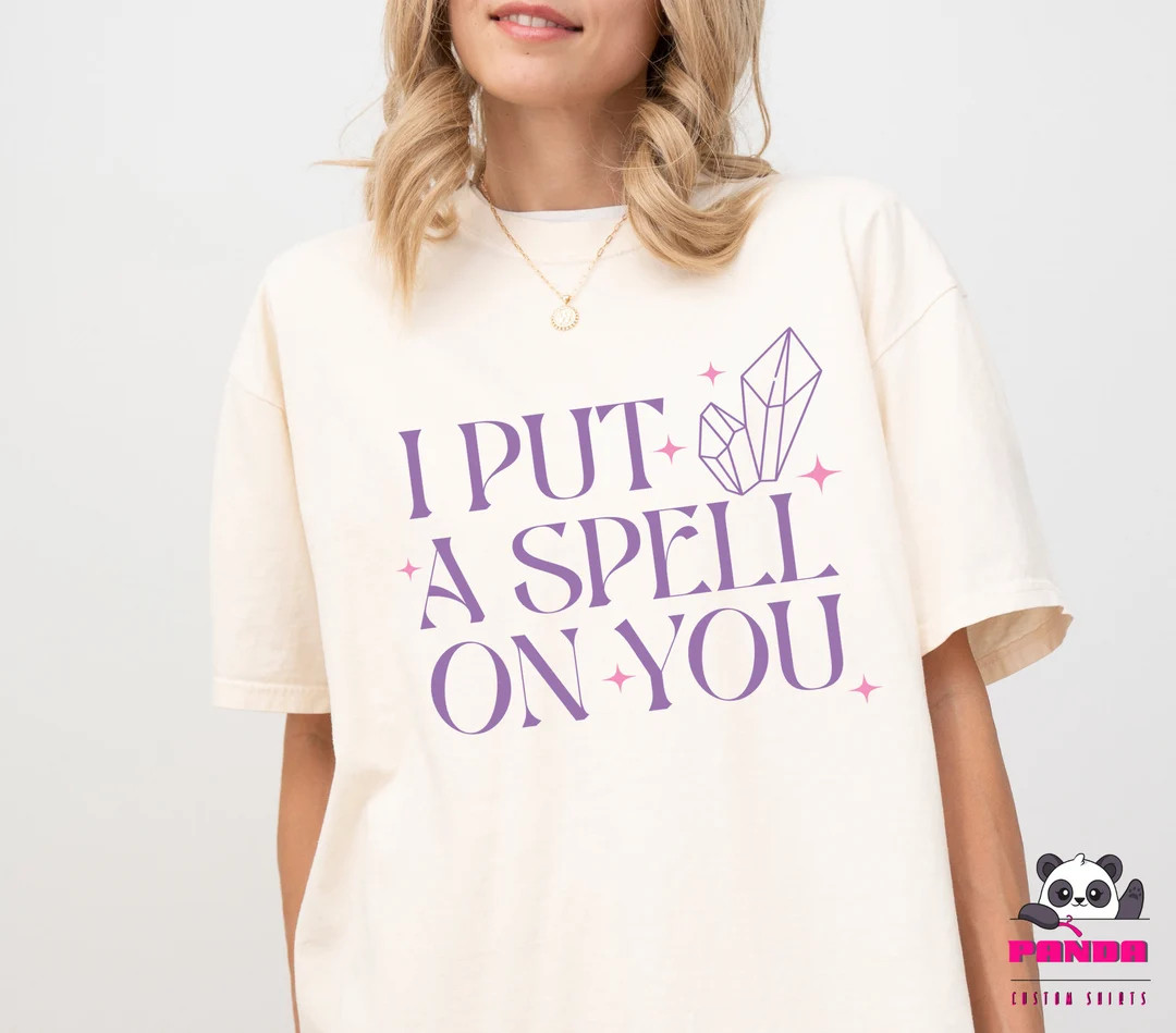 I Put A Spell on You Comforts Colors Shirt, Funny Halloween Outfit, Halloween 2024 Gifts, Magical... | Etsy (US)