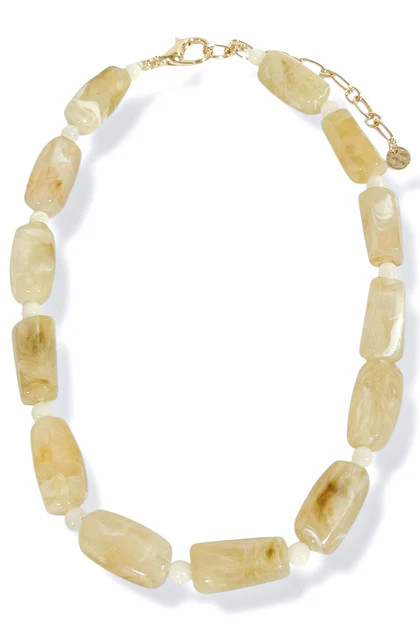 Tell Me More Nude Beaded Necklace | The Willow Tree