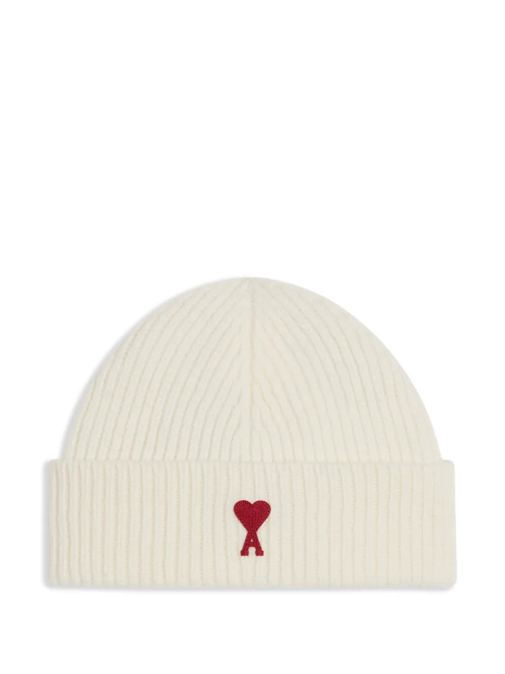 AMI Paris Ami De Coeur beanie - White | Farfetch Global