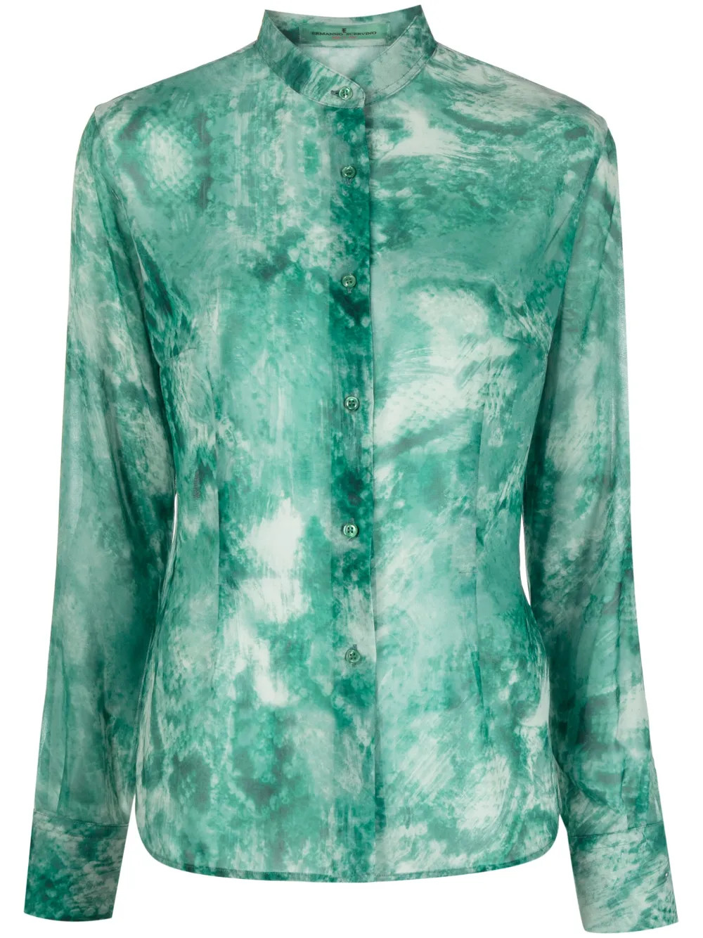 Ermanno Scervino animal-print long-sleeve Shirt - Farfetch | Farfetch Global