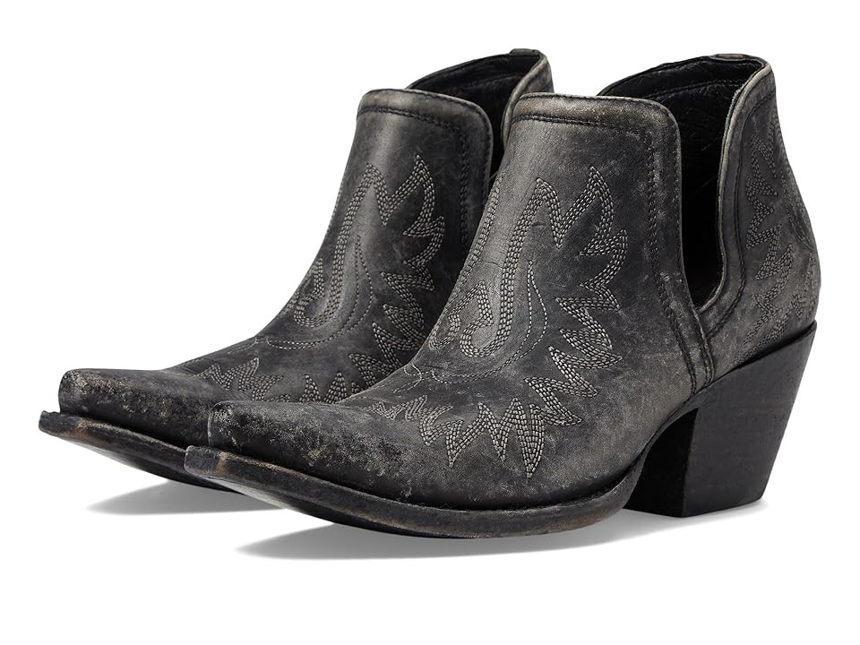 Ariat Dixon (Naturally Distressed Black) Cowboy Boots | Zappos