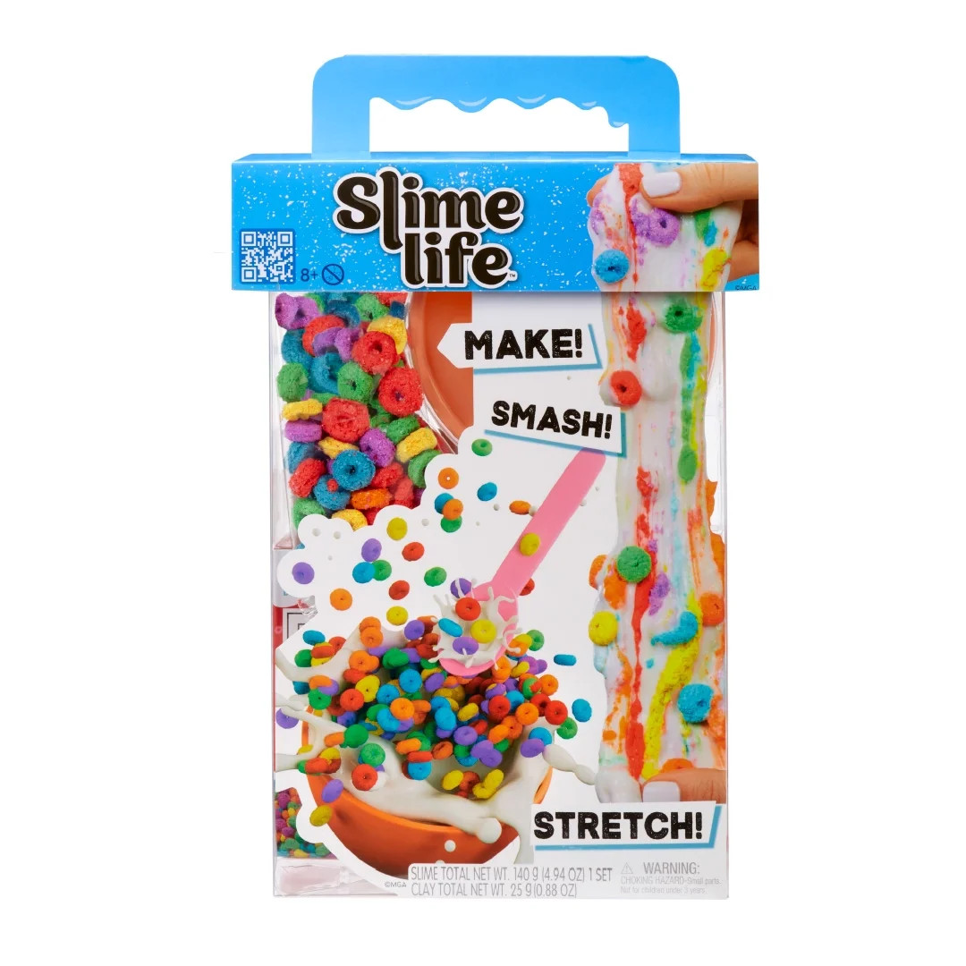 Slime Life Bowl of Fruity Cereal DIY Slime Kit, Make, Smash, and Stretch Your Food Slime, Ages 8+ | Walmart (US)