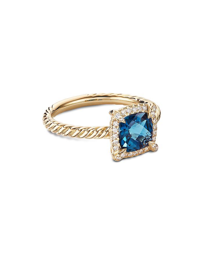Petite Châtelaine® Pavé Bezel Ring in 18K Yellow Gold with Diamonds & Gemstones | Bloomingdale's (US)
