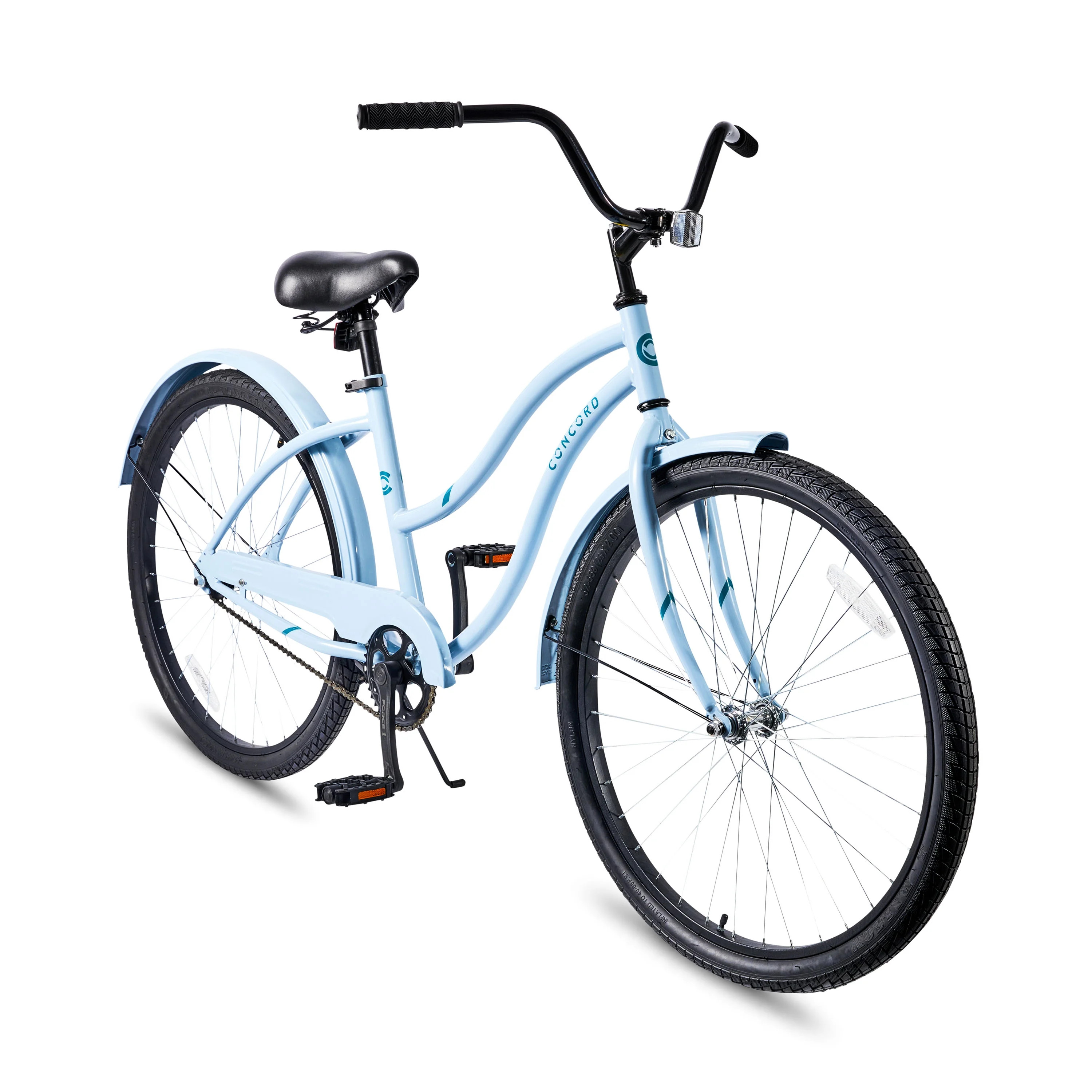 26" Concord Pacifica Cruiser Bicycle, Fits Riders 5'2" - 5'10"+, Adult, Unisex, Light Blue | Walmart (US)