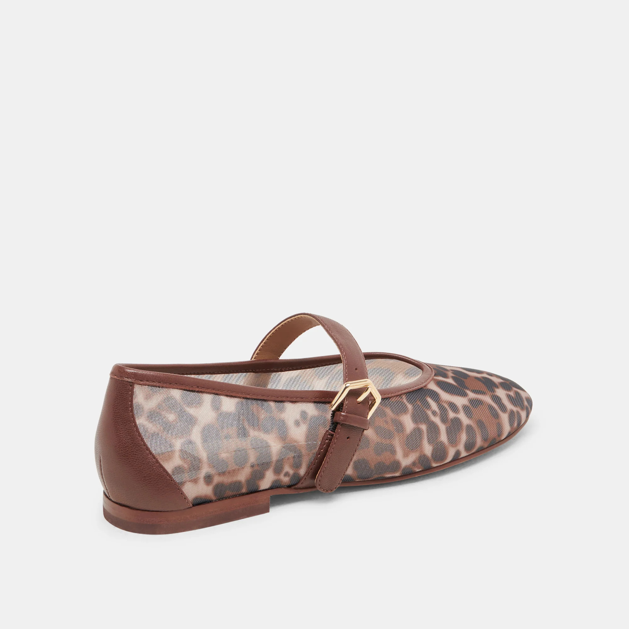 ROSLYN BALLET FLATS LEOPARD MESH | DolceVita.com