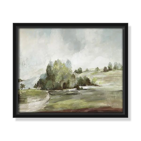 Green Country Road by Allison Pearce - Floater Frame Print on CanvasSee More by Birch Lane™Rate... | Wayfair North America