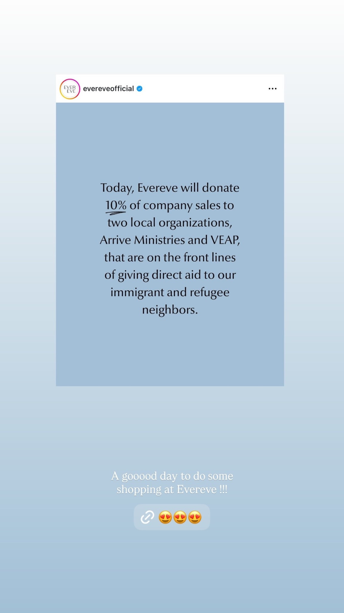 A gooood day to do some shopping at Evereve !!!