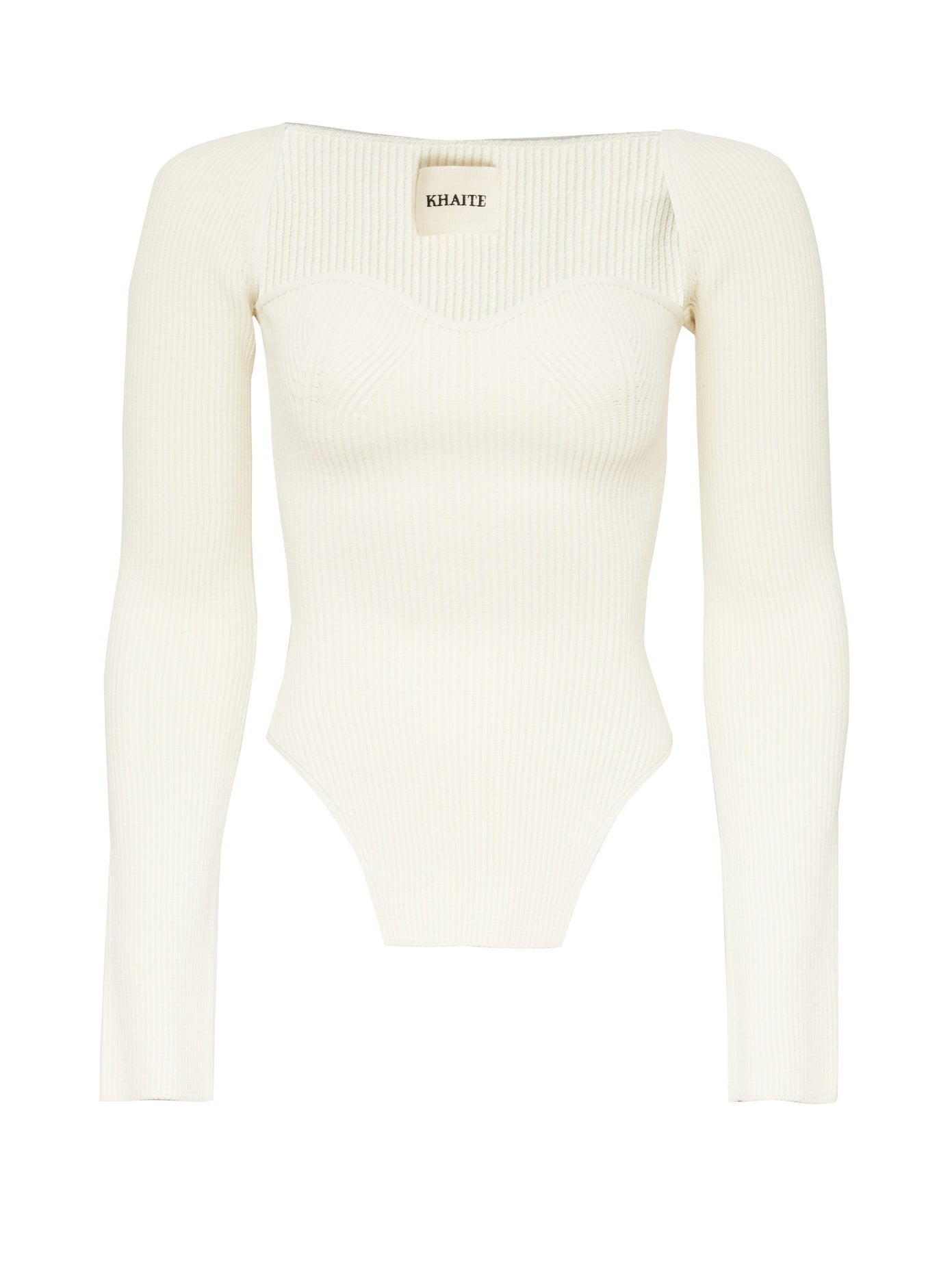 Maddy sweetheart-neck ribbed top | Matches (US)