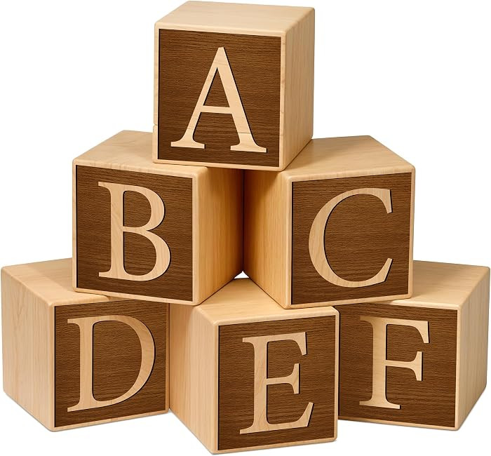 Custom Wooden Name Blocks, Engraved Nursery Name Sign, Custom Nursery D\u00e9cor Wood Blocks, Woo... | Amazon (US)