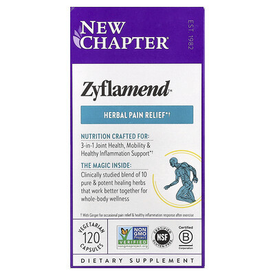 New Chapter, Zyflamend™, 120 Vegetarian Capsules | iHerb