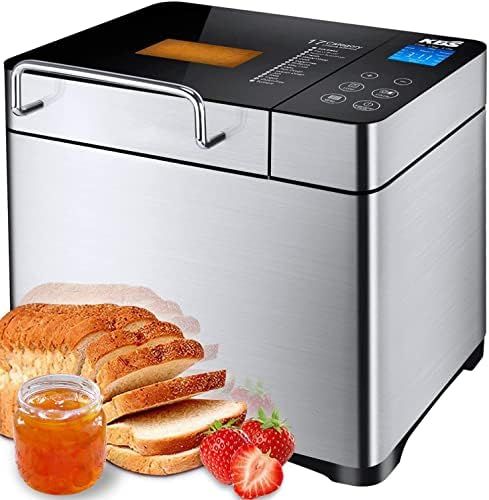KBS Large 17-in-1 Bread Machine, 2LB All Stainless Steel Bread Maker with Auto Fruit Nut Dispen... | Amazon (US)
