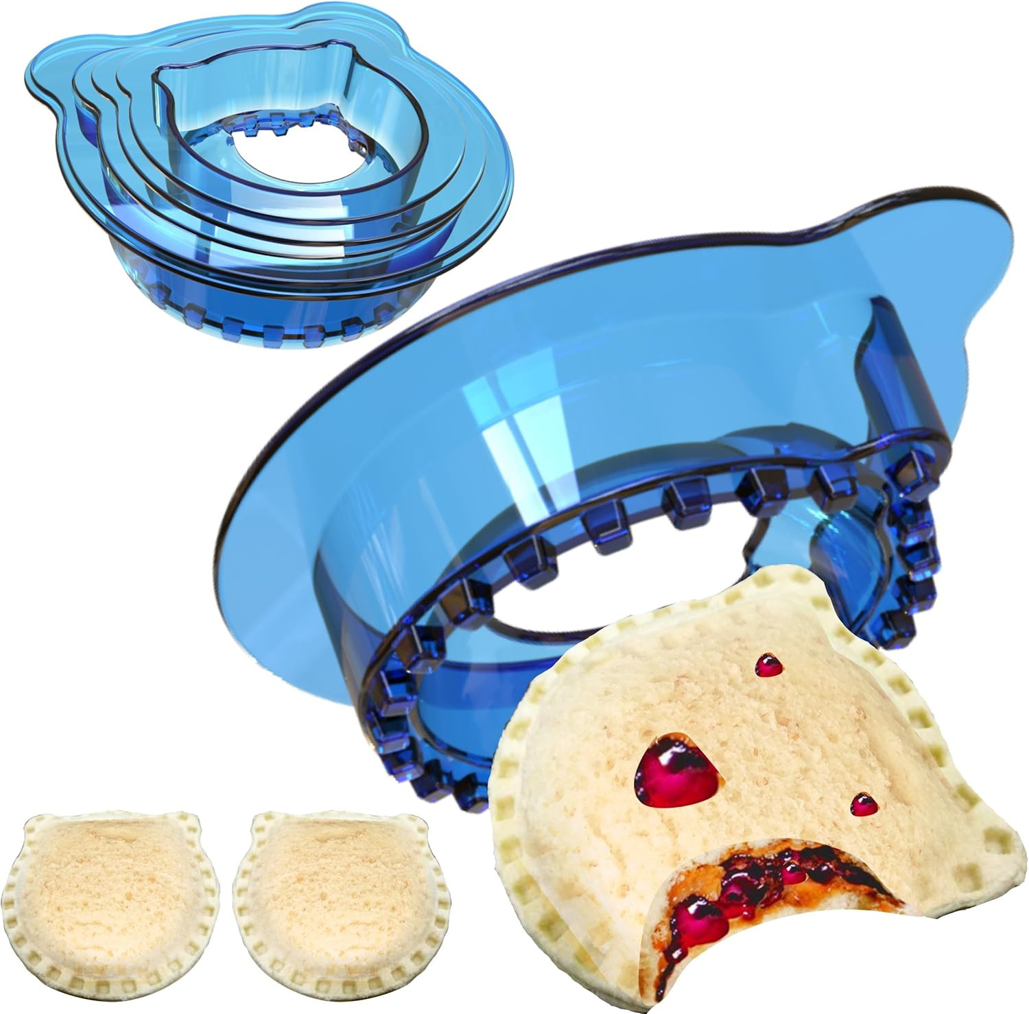 Sandwich Cutter and Sealer,Cookie cutter Cool Sandwich Cutters for Kids Breakfast Sandwich Maker ... | Amazon (US)