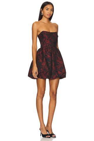 Amanda Uprichard Addison Dress in Red & Black from Revolve.com | Revolve Clothing (Global)
