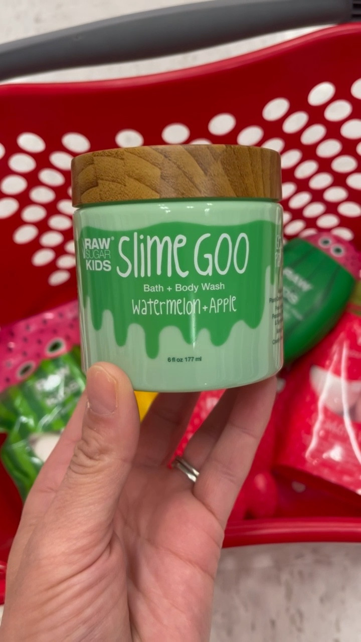 Raw Sugar Kids' Slime Goo Bath & Body Wash - Watermelon Apple - 5