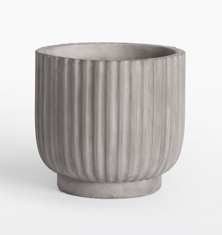 Concrete Fluted Planter | Rejuvenation