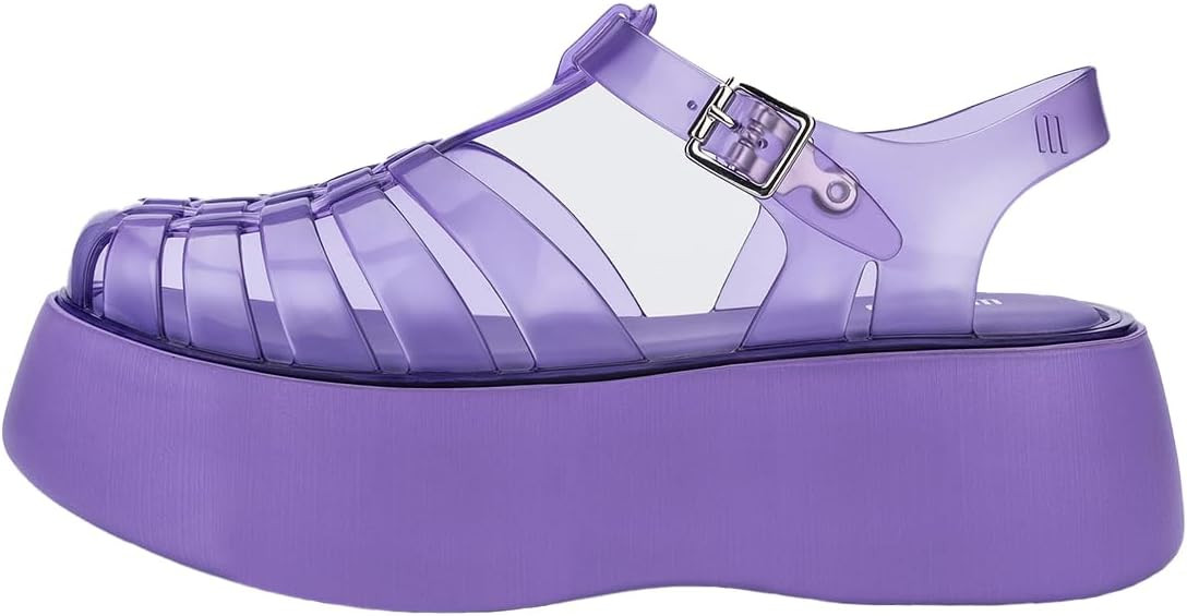 Melissa Possession Plato Women's Platform Jelly Fisherman Sandal, Lilac, 5 | Amazon (US)