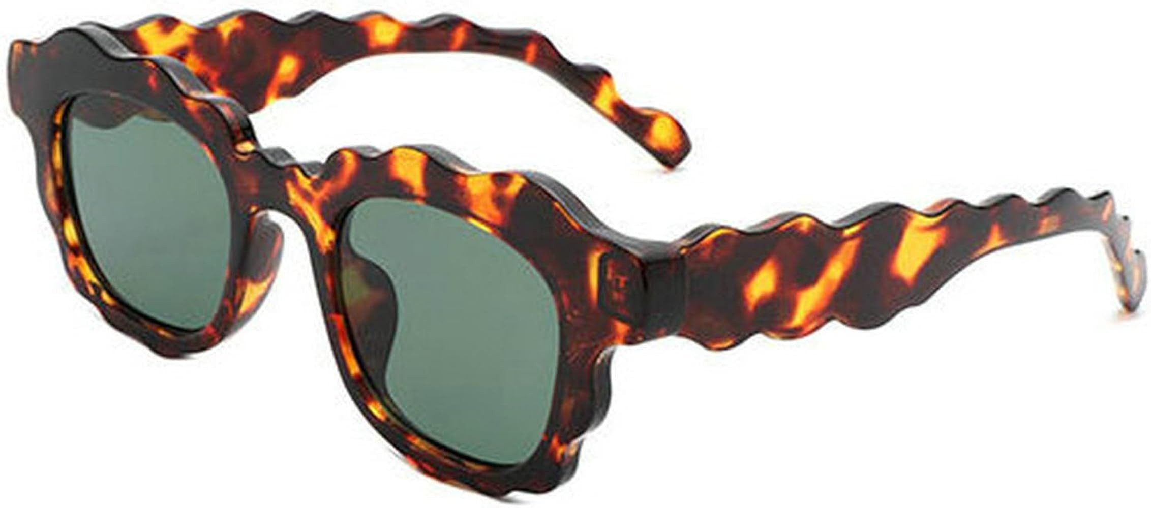 COTIA Fashion Square Sunglasses Women New Unique Irregular Wave-Shaped Frames Sun Glasses for Men... | Amazon (US)